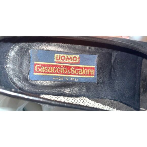 Casuccio & Scalera Italian Penny Loafers Black Leather Eur Sz 41, US Sz 8M main image 11
